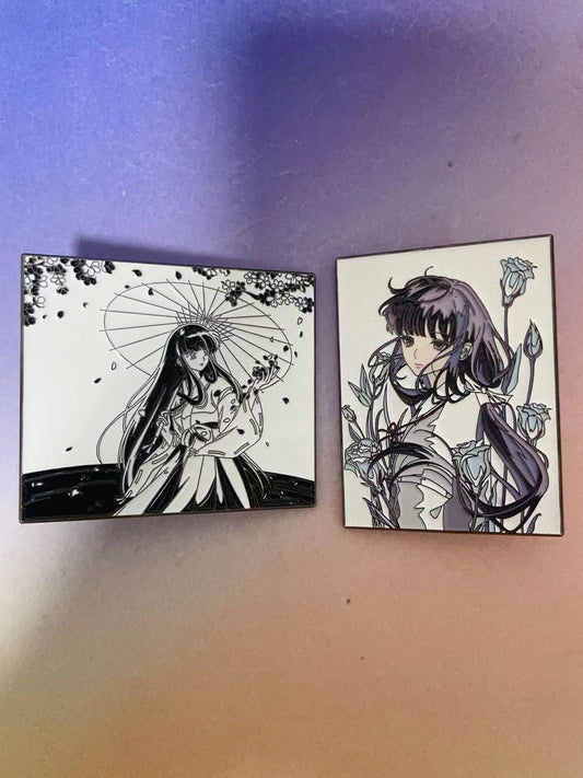 Inuyasha & Kikyo Enamel Pins
