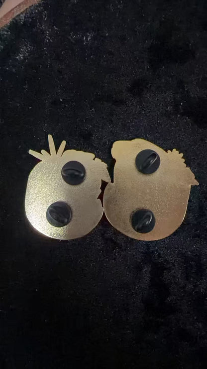 studio Ghibli Howl’s Moving Castle Hard Enamel Pins(2pcs) – Collectible Studio Ghibli