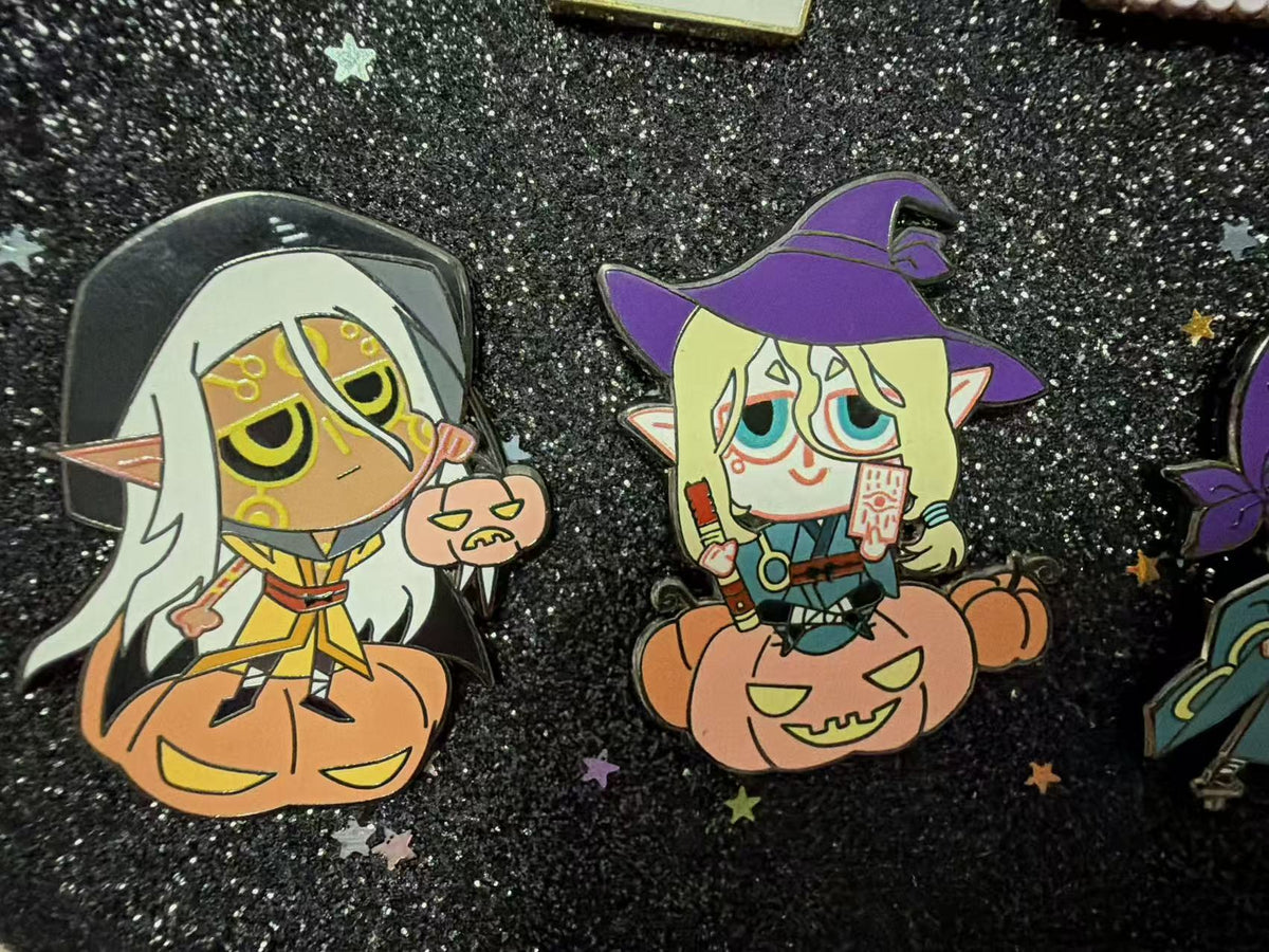 limited edition Mononoke Medicine Seller hard  Enamel Pins(2pcs)