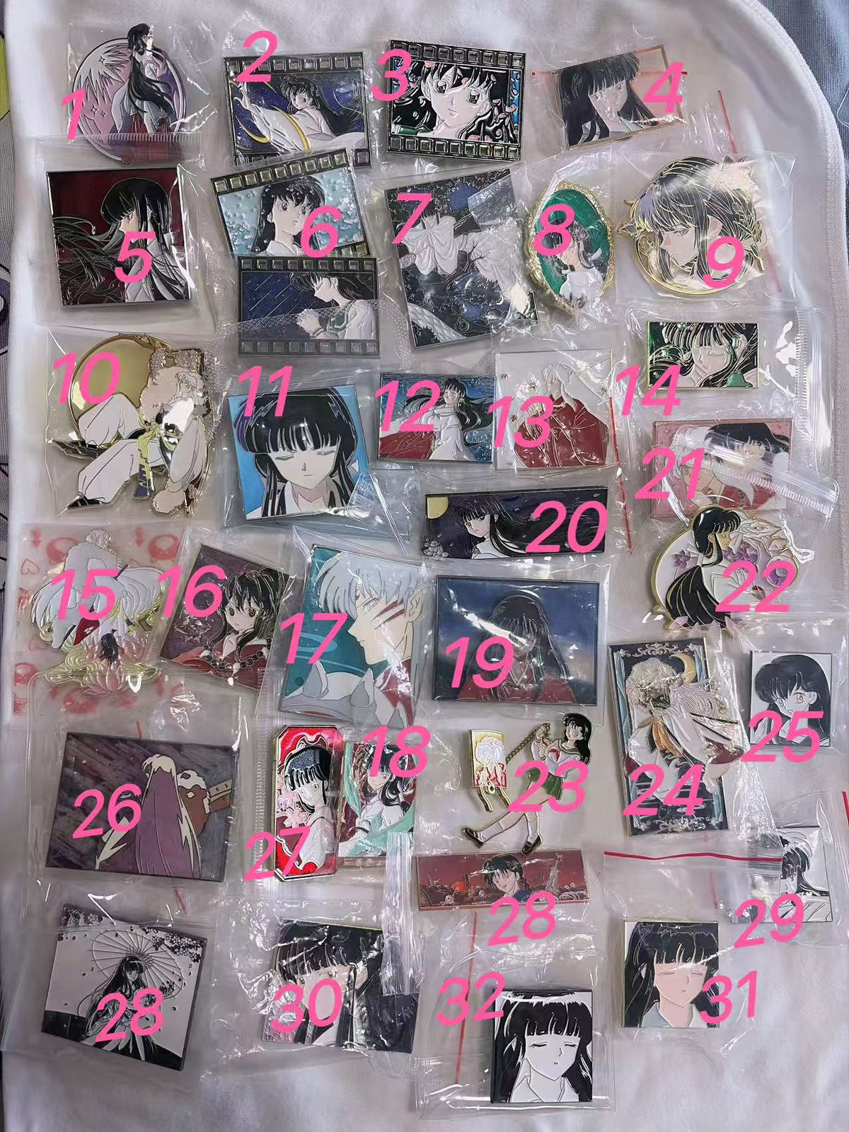 Inuyasha Clearance Pins —  Each $9.9