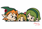 Ocarina of Time Enamel Pin：Link’s Love Triangle  Pre-order（original）