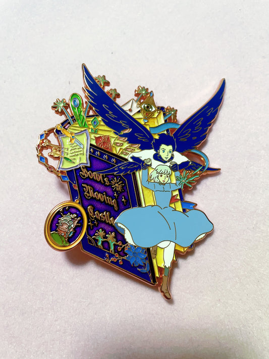 studio Ghibli Howl’s Moving Castle enamel pin(2 colors )