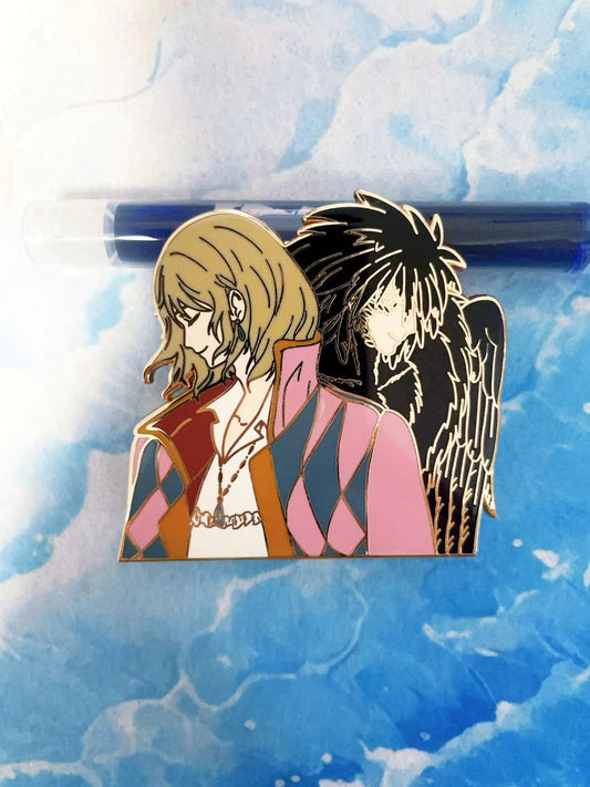 studio Ghibli Howl’s Moving Castle Hard Enamel Pins – Collectible Studio Ghibli
