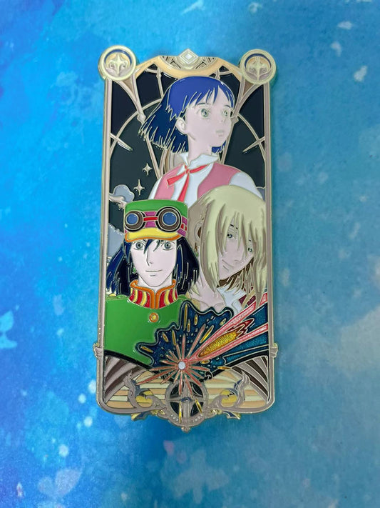 studio Ghibli Howl’s Moving Castle Hard Enamel Pins – Collectible Studio Ghibli