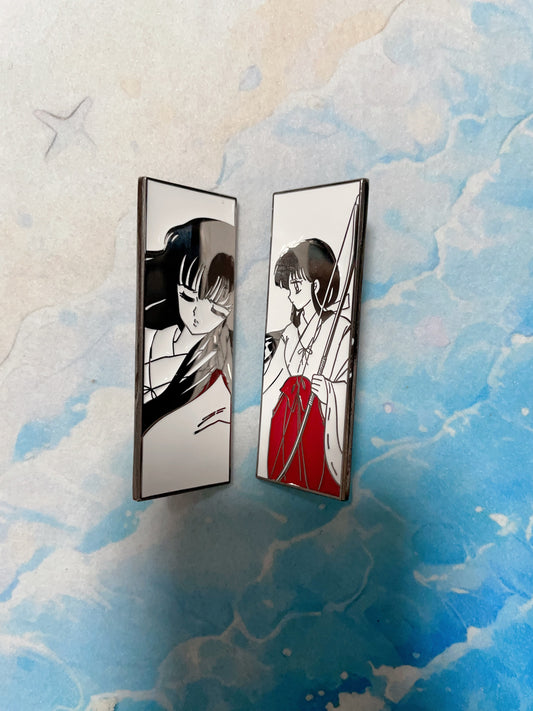 Inuyasha & Kikyo Enamel Pin – Rare Limited Edition for Collectors（2pcs）