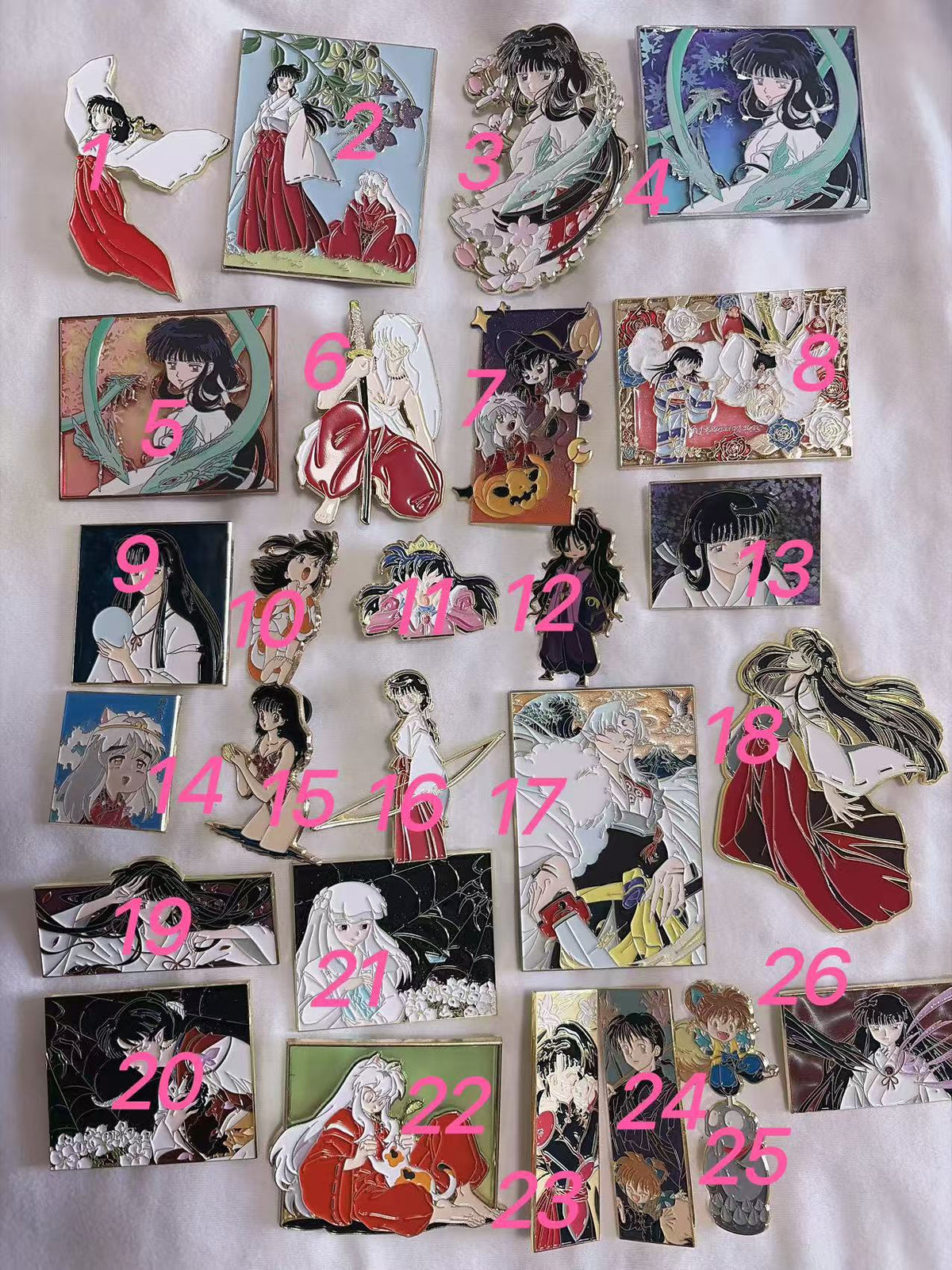 Inuyasha Clearance Pins — Each$14.99