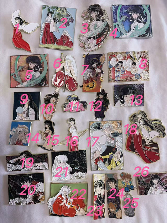 Inuyasha Clearance Pins — Each$14.99