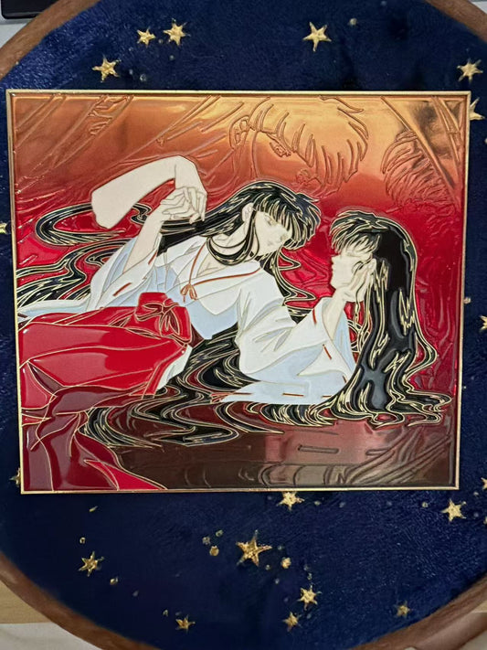 Naraku and kikyo  soft  enamel Pin | Inuyasha Anime Pin