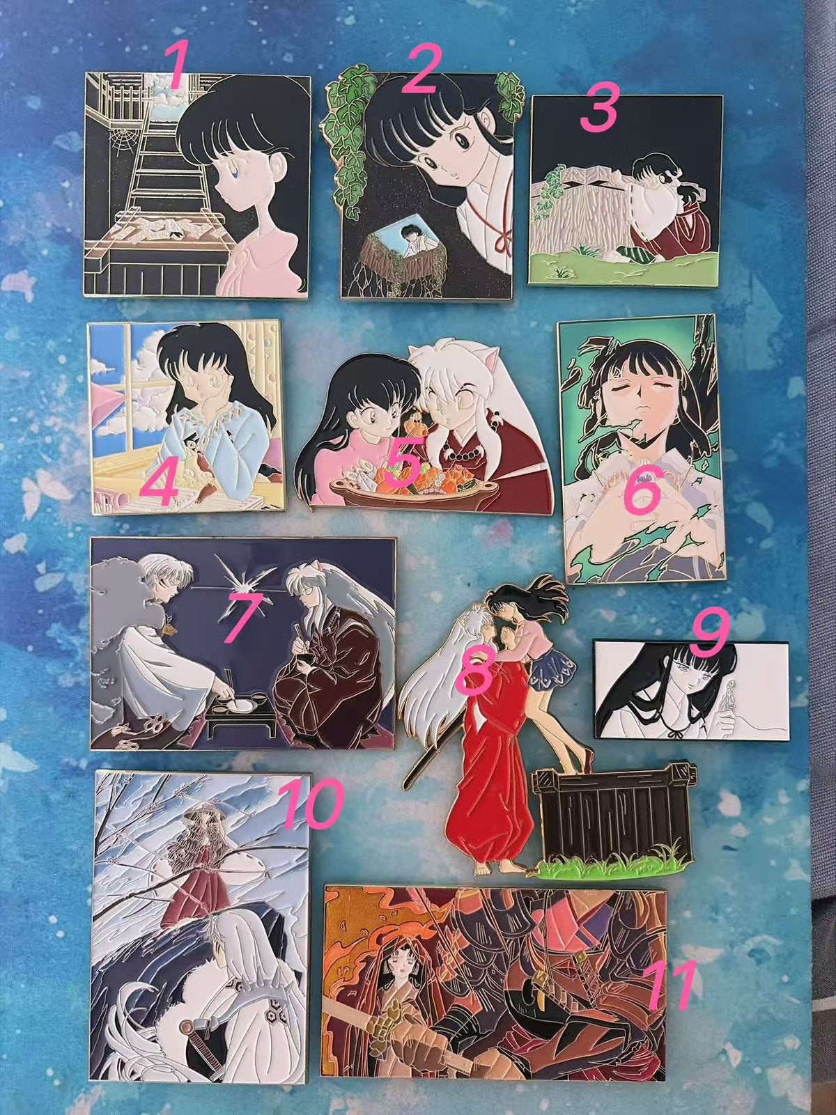 Inuyasha scenes Pins — Each$9.9-$30
