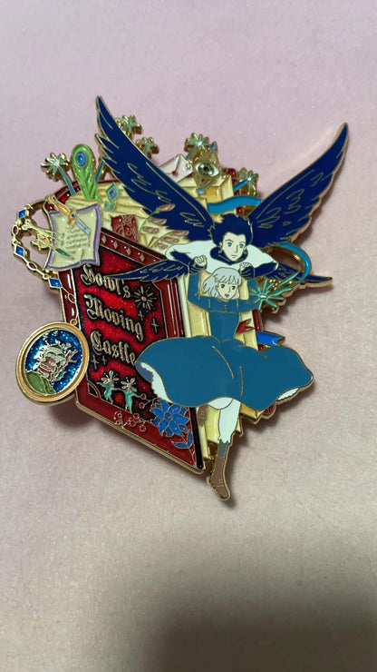 studio Ghibli Howl’s Moving Castle enamel pin(2 colors )