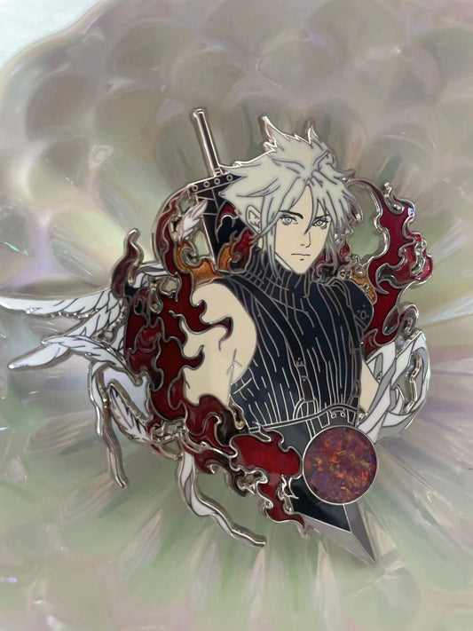 Final Fantasy VII Sephiroth & Cloud hard  Enamel Pin 