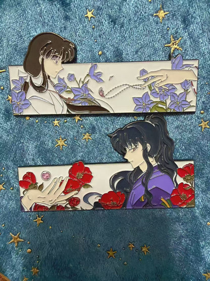 Naraku and kikyo soft  Enamel Pins(2pcs) | Inuyasha Anime Pin | Limited Fan-Made Collectible
