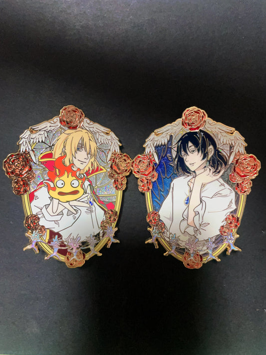Howl’s Moving Castle enamel pins(2pcs)