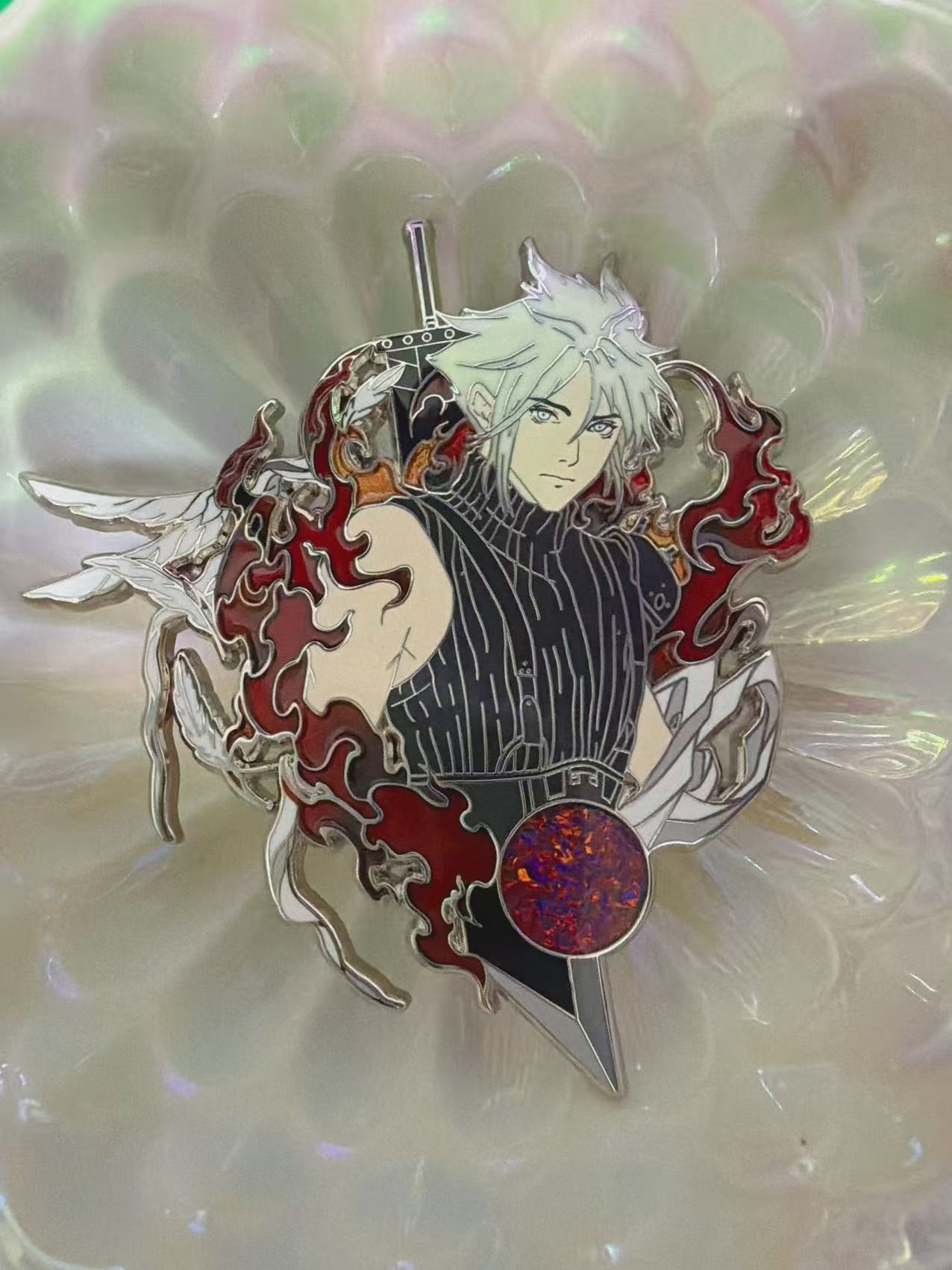 Final Fantasy VII Sephiroth & Cloud hard  Enamel Pin | Limited Edition Collectible