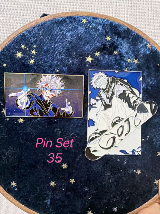 Jujutsu Kaisen Hard Enamel Pins(2pcs) – Limited Anime Collectible pin