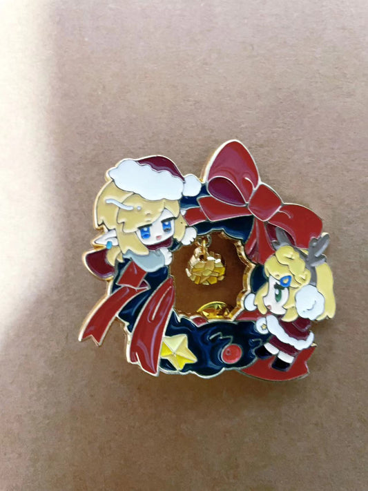 Zelda and link  Enamel Pin