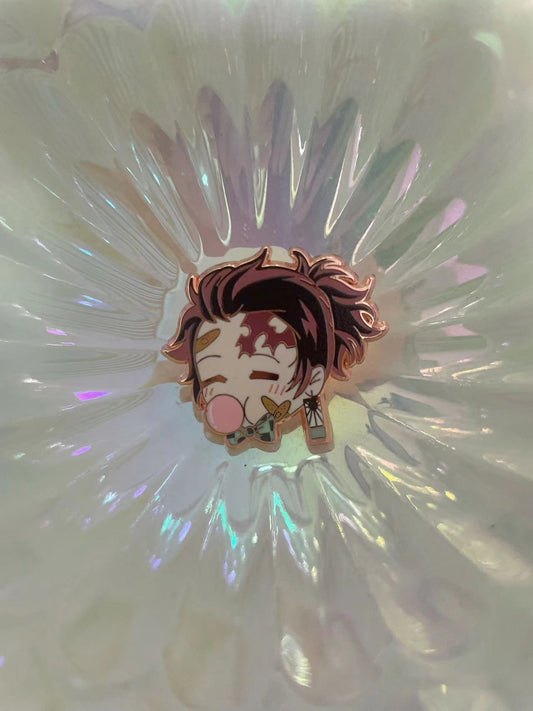 Demon Slayer Enamel Pins – Tanjiro, Nezuko, Zenitsu & Inosuke | Anime Collector Pins