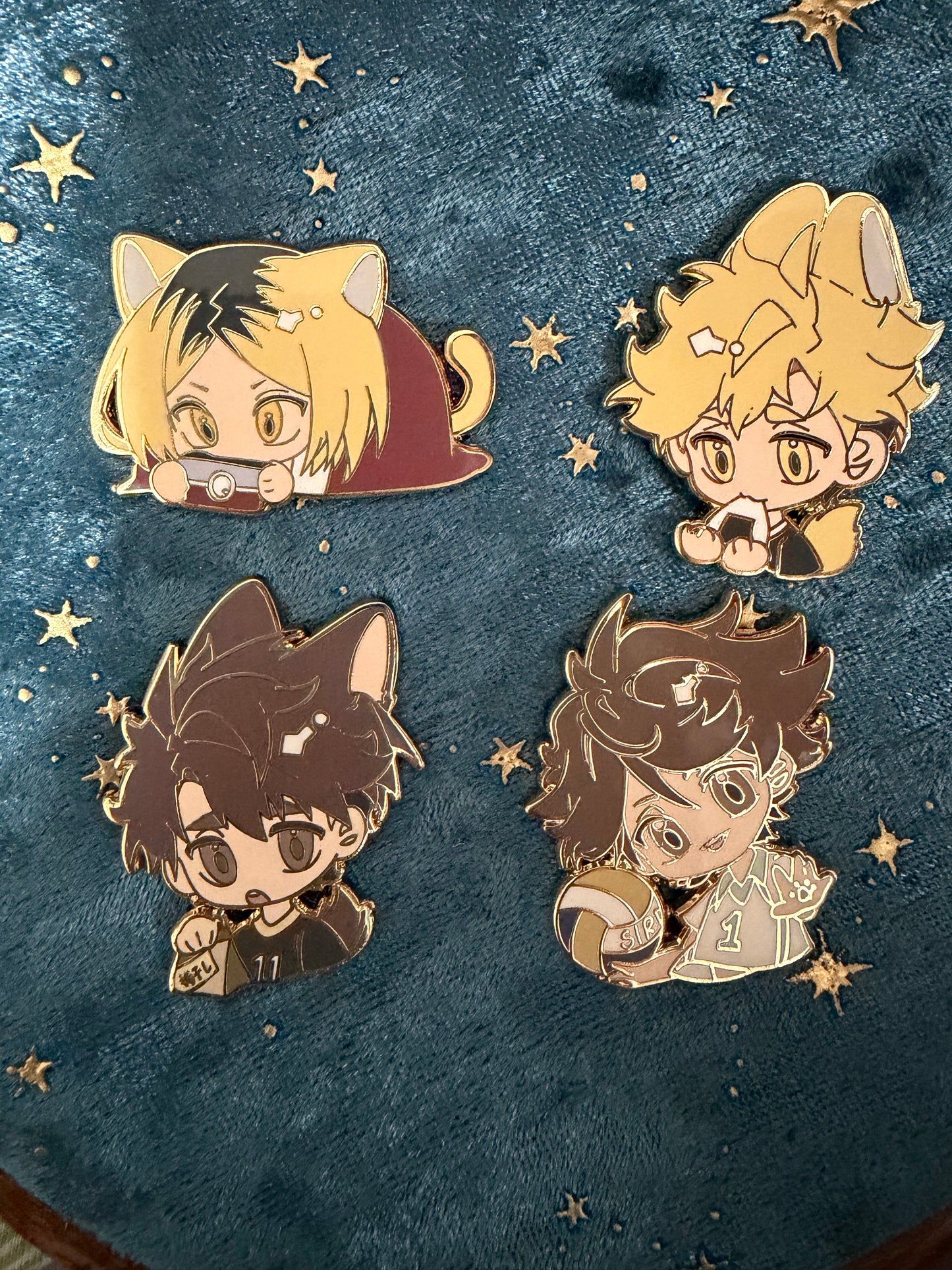 Haikyuu!! hard enamel pins(4pcs)