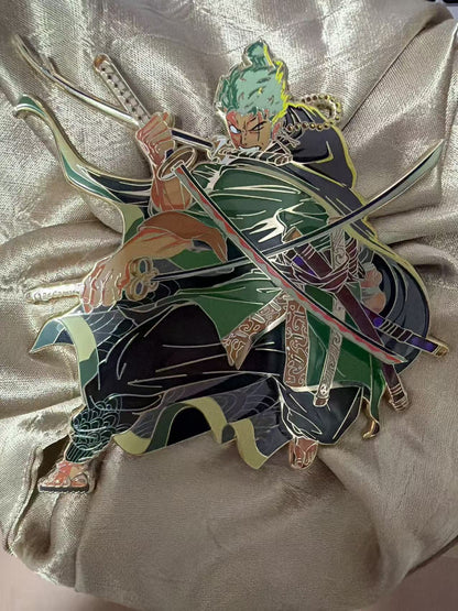 Roronoa Zoro Hard Enamel Pin | One Piece Anime Pin