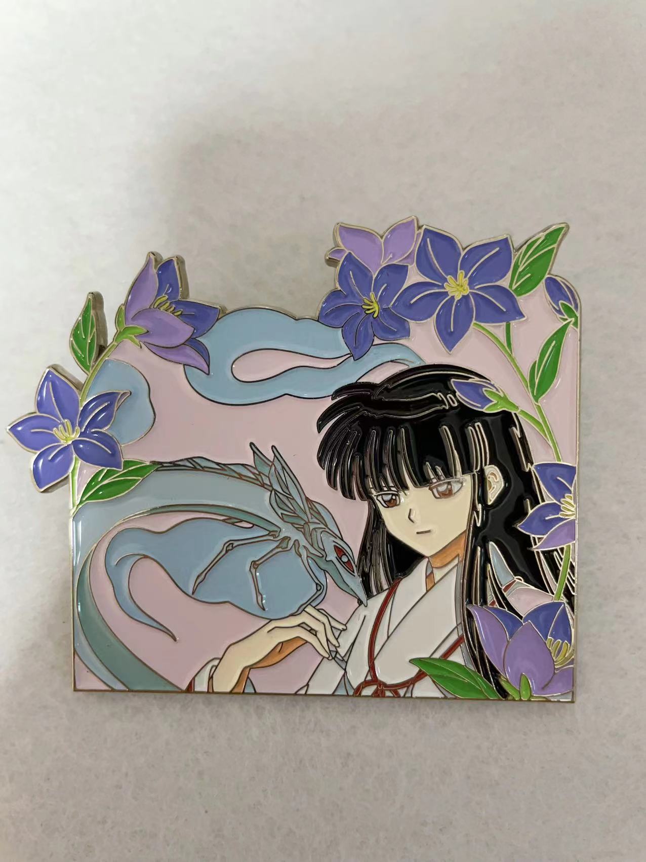 Kikyo Enamel Pin – Inuyasha Collectible Hard Enamel Anime Pin