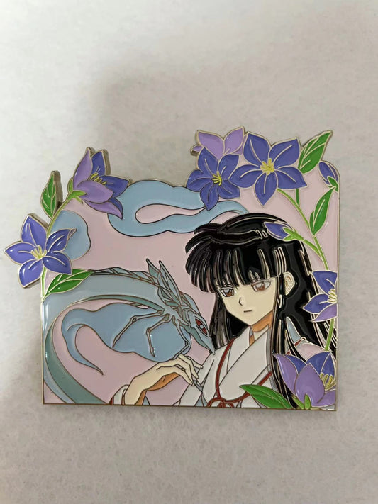 Kikyo Enamel Pin – Inuyasha Collectible Hard Enamel Anime Pin