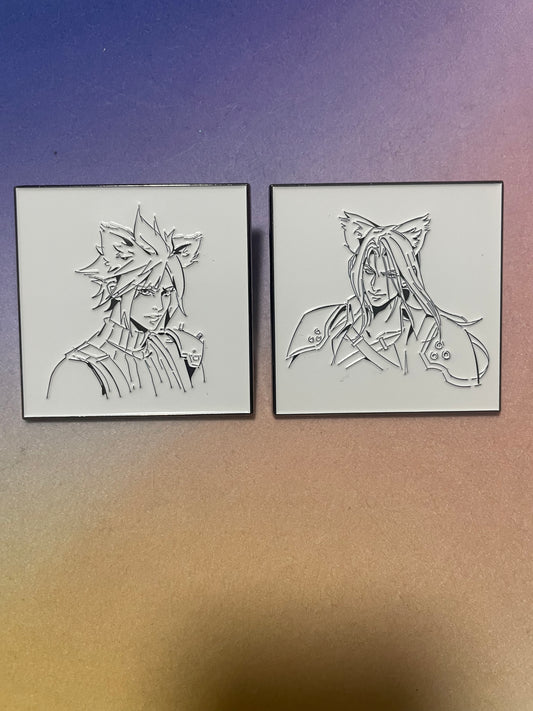 final fantasy hard enamel pins(2pcs)
