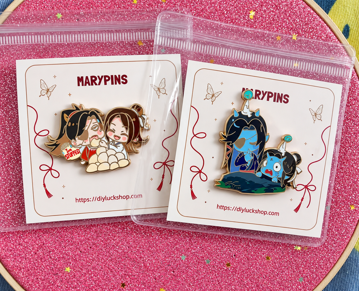 Hualian – Shhh… Gege! hard enamel pins-(Original TGCF)