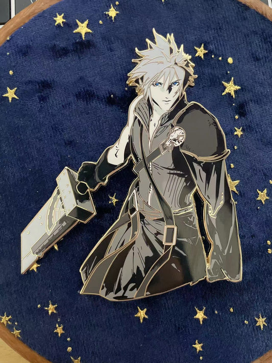 Final Fantasy VII Cloud, hard  Enamel Pin | Limited Edition Collectible