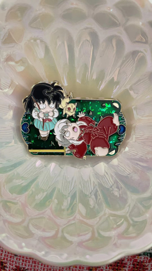 Inuyasha and  Kagome  Enamel Pins