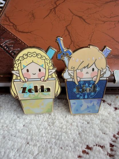 Legend of Zelda  hard  enamel Pins(2pcs)