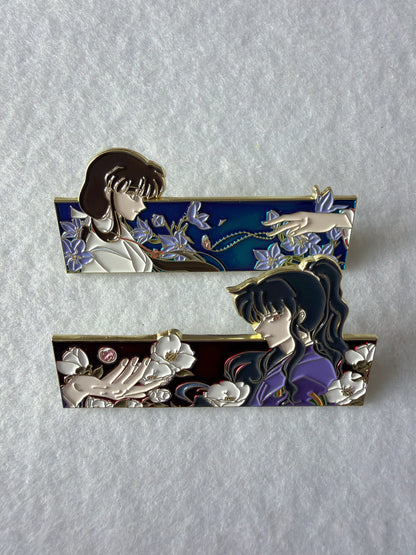 Naraku and kikyo soft  Enamel Pins(2pcs) | Inuyasha Anime Pin