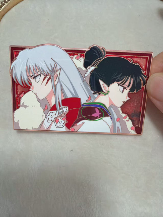 Sesshomaru and Kagura hard enamel Pin – Inuyasha Rare Limited Edition for Collectors