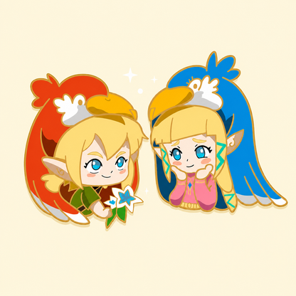 ((Original) Loftwing Hat Link & zelda hard enamel pin