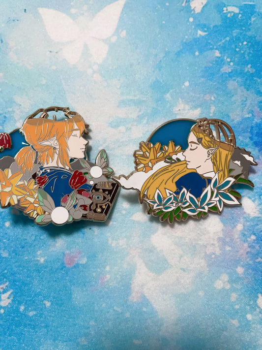 The Legend of Zelda hard enamel pins（2pcs）