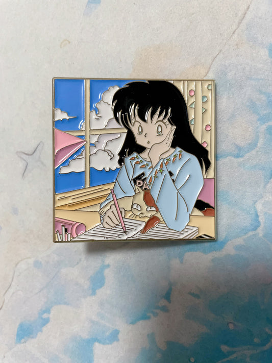 inuyasha Kagome  Enamel Pin – Rare Handmade  Collector's Edition