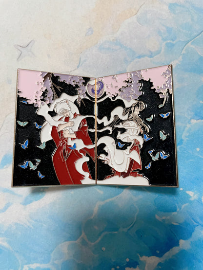 Inuyasha & Kikyo Enamel Pin – Rare Limited Edition for Collectors（2pcs）
