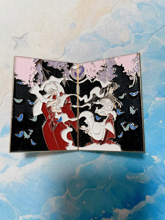 Inuyasha & Kikyo Enamel Pin – Rare Limited Edition for Collectors（2pcs）