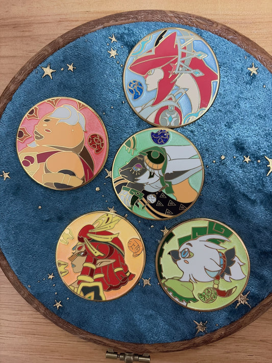 (reserved)The Champions Enamel Pin Set(5pcs) – Zelda: Breath of the Wild