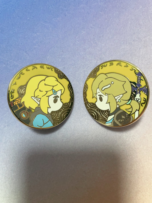 Zelda hard enamel pin